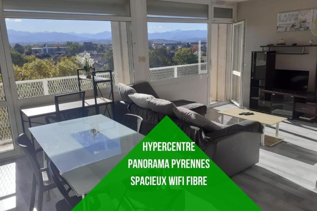 Ferienwohnung Cap Sud - 53M2- Vue Pyrenees- Hypercentre-Wifi Fibre -Nouvelle Literie Tarbes Exterior foto